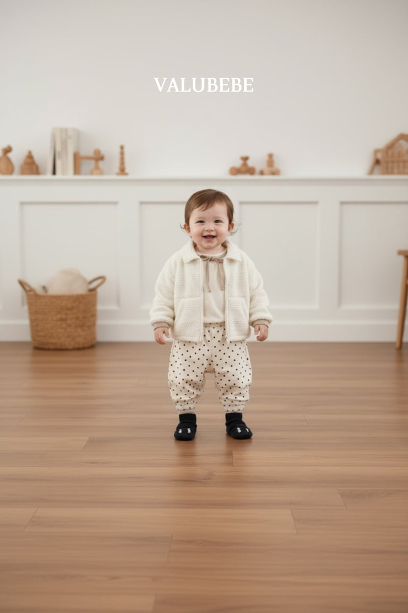 Valu Bebe - Korean Baby Fashion - #babyoutfit - Creamy Ribbon Puff Tee - 11