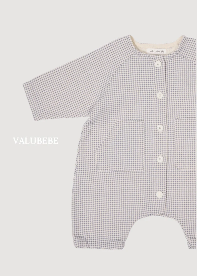 Valu Bebe - Korean Baby Fashion - #babyoutfit - Lee Check Jumpsuit - 8
