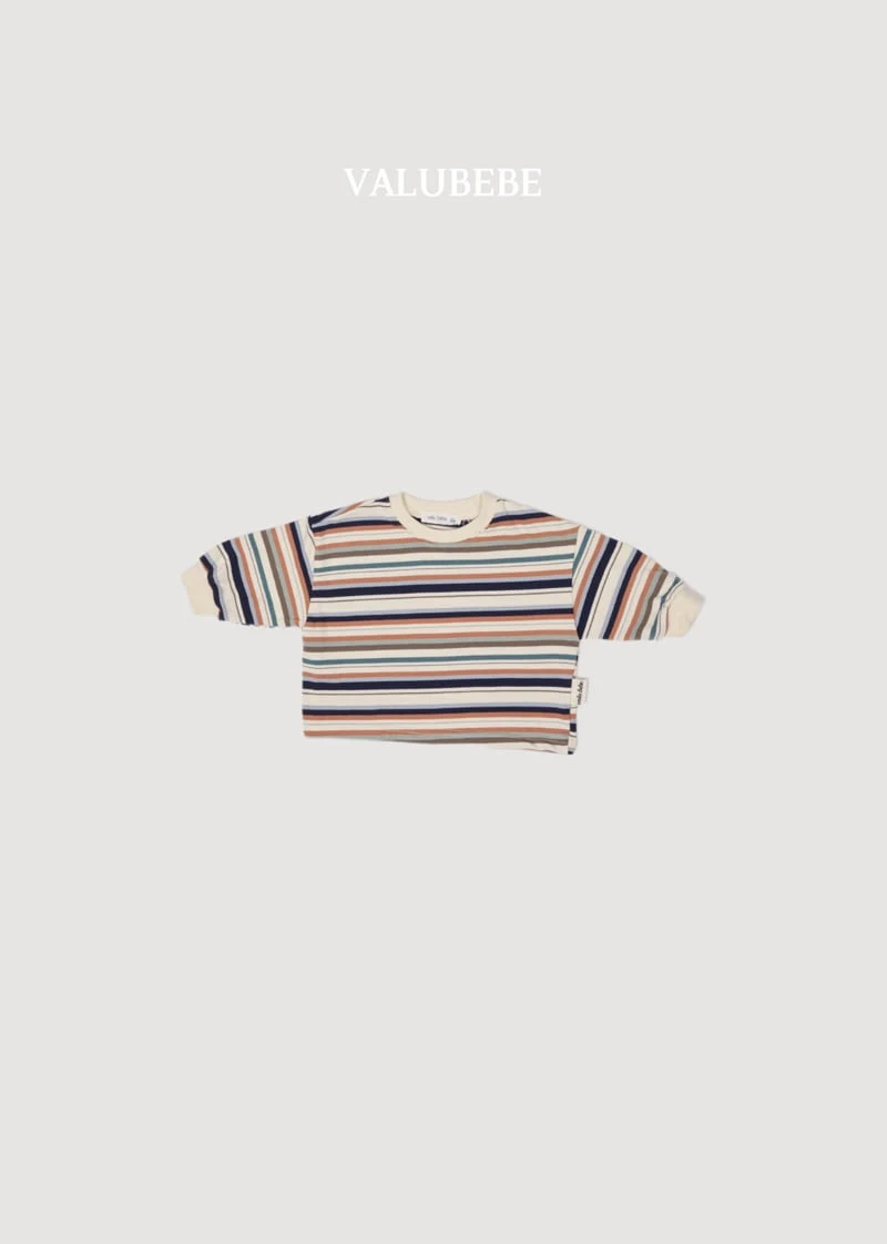 Valu Bebe - Korean Baby Fashion - #babyoutfit - Farms Stripe Tee - 6