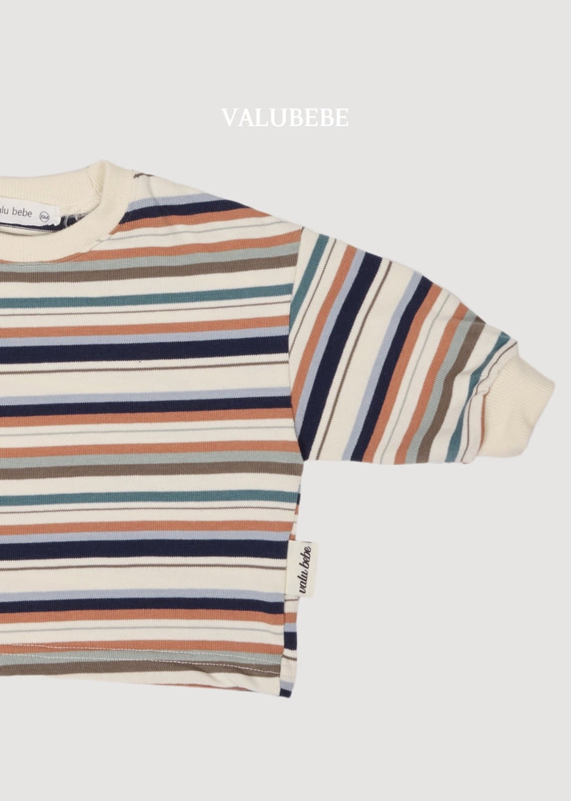 Valu Bebe - Korean Baby Fashion - #babyoutfit - Farms Stripe Tee - 7