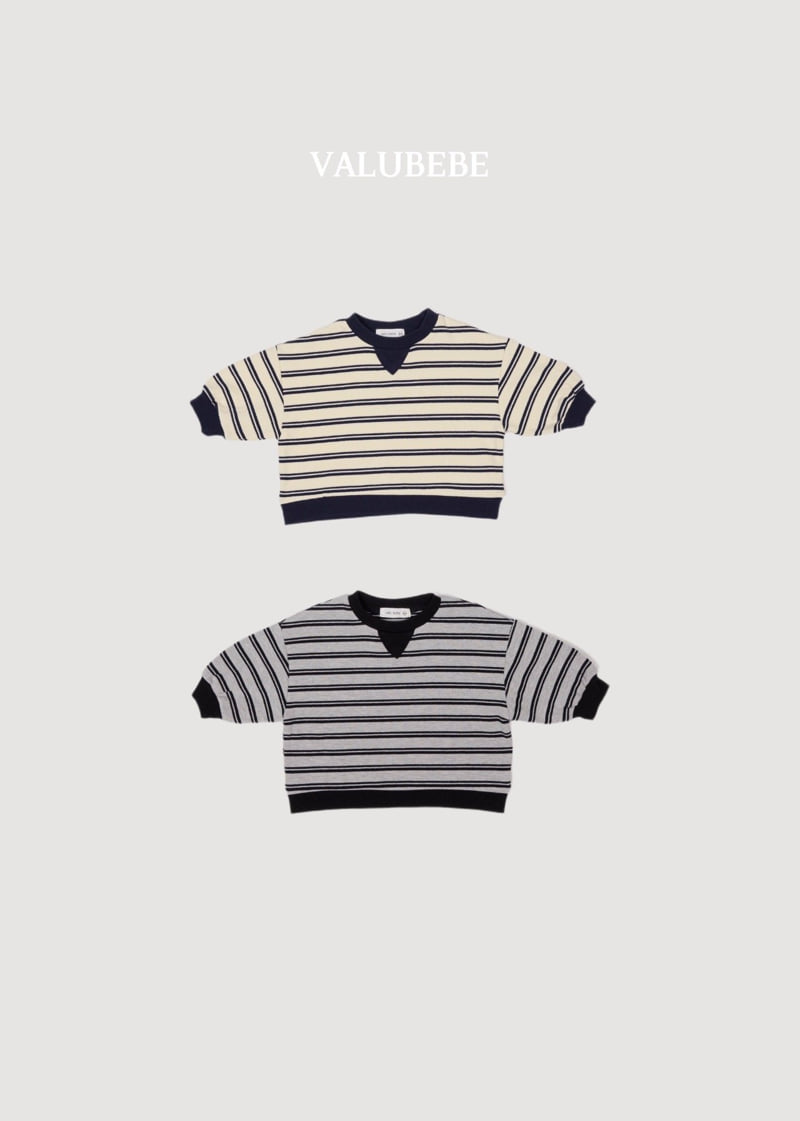Valu Bebe - Korean Baby Fashion - #babyoutfit - Wool Stripe Sweatshirts