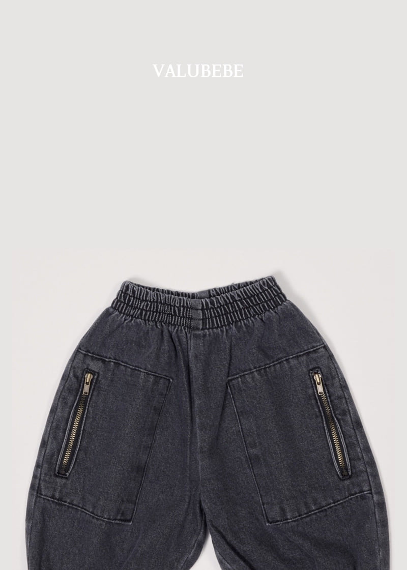 Valu Bebe - Korean Baby Fashion - #babyoutfit - Andy Zipper Denim Pants - 9