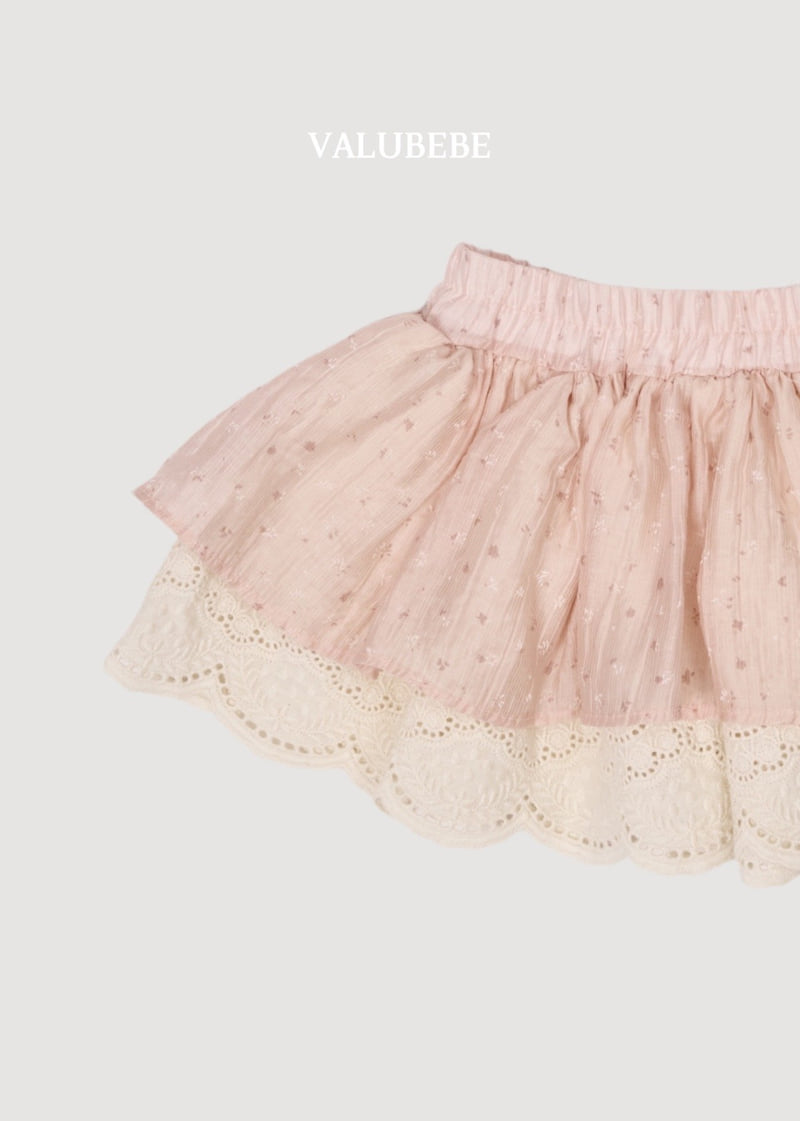 Valu Bebe - Korean Baby Fashion - #babyoutfit - Flower Colored Skrit - 6