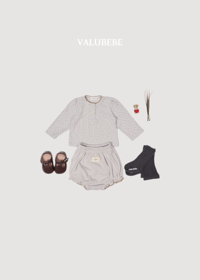 Valu Bebe - Korean Baby Fashion - #babyoutfit - Lisa Eyelet Pincoat Tee - 11