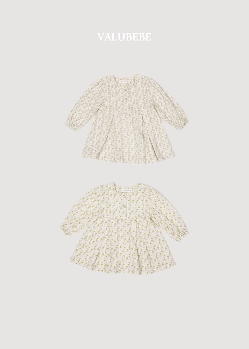 Valu Bebe - Korean Baby Fashion - #onlinebabyboutique - Flower Square One-piece - 5