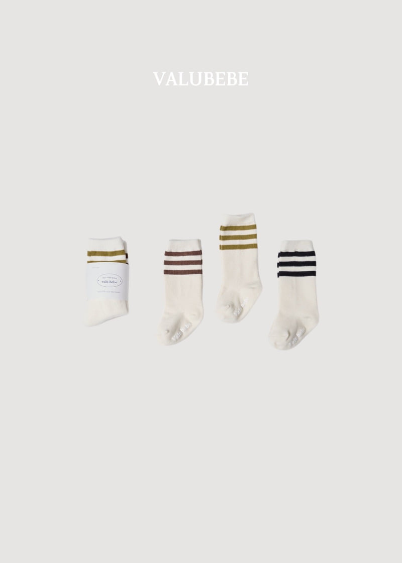 Valu Bebe - Korean Baby Fashion - #onlinebabyboutique - Basic Line Socks