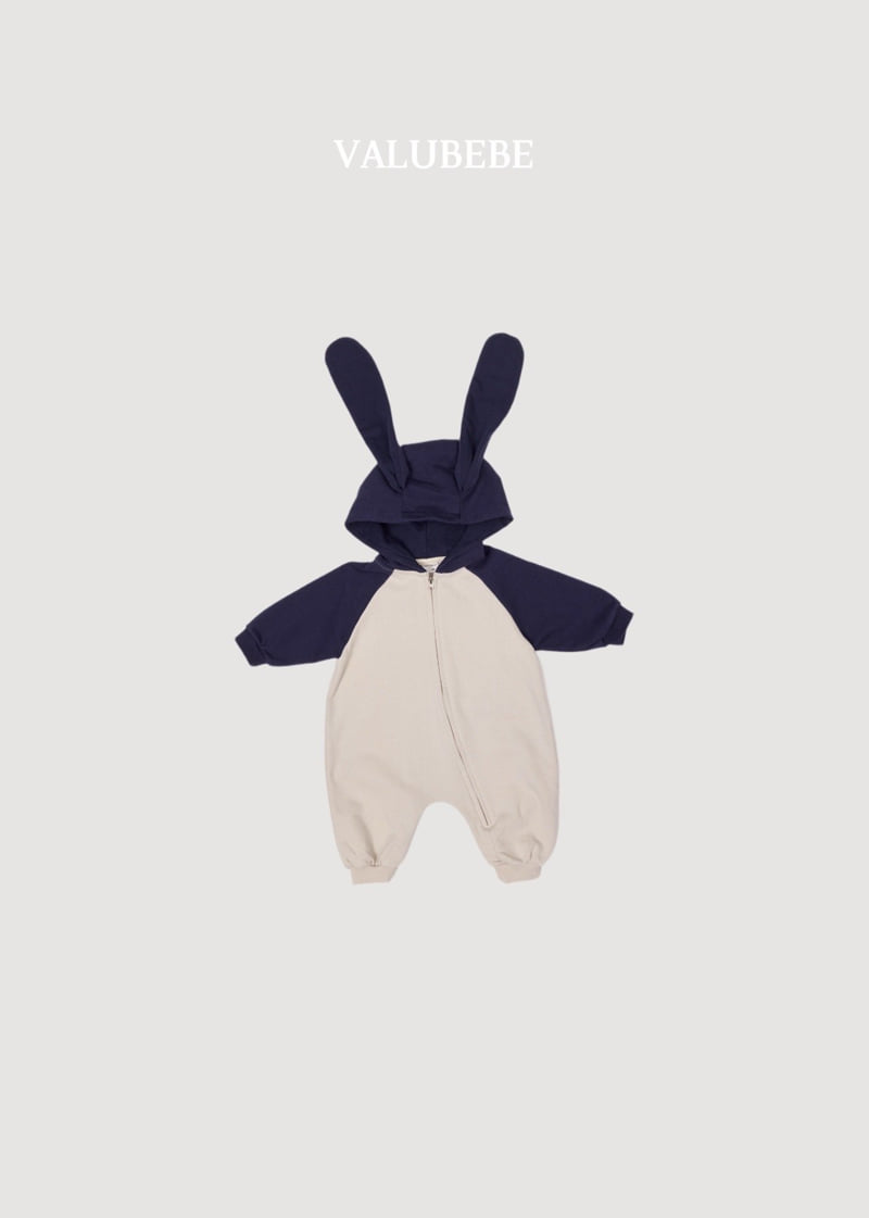 Valu Bebe - Korean Baby Fashion - #onlinebabyboutique - Bunny Hood Jumpsuit - 12