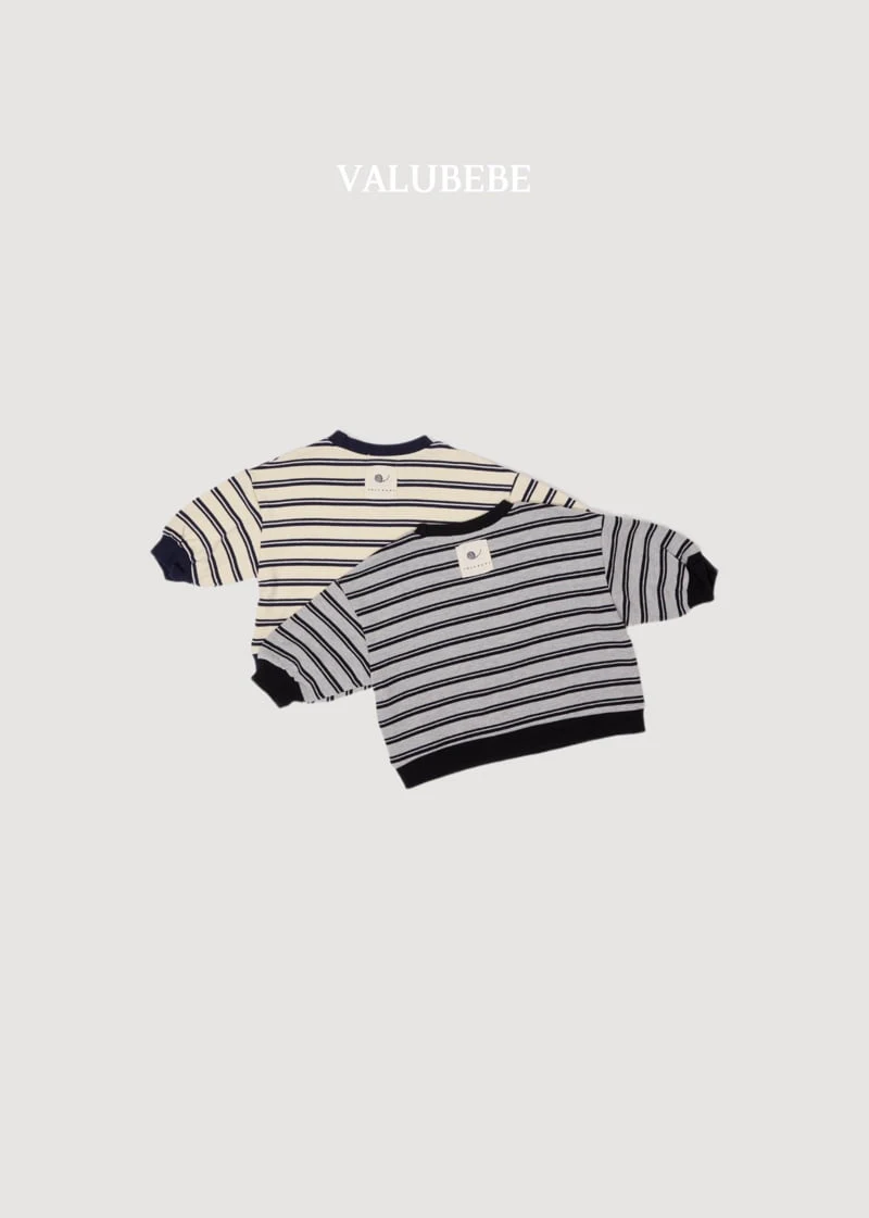 Valu Bebe - Korean Baby Fashion - #onlinebabyboutique - Wool Stripe Sweatshirts - 4