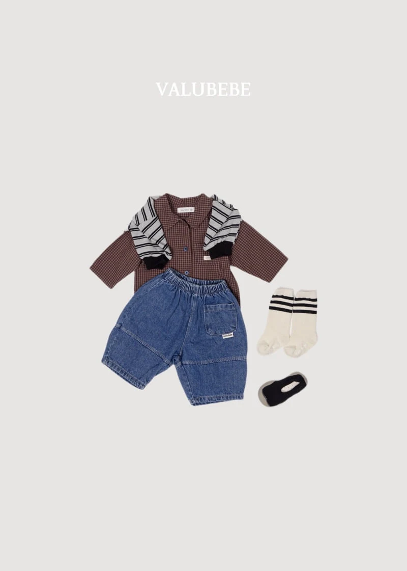 Valu Bebe - Korean Baby Fashion - #onlinebabyshop - Cut Out Denim Pants - 10