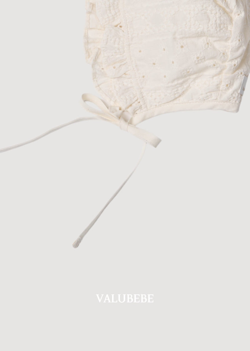 Valu Bebe - Korean Baby Fashion - #onlinebabyshop - Mico Lace Bonnet - 6