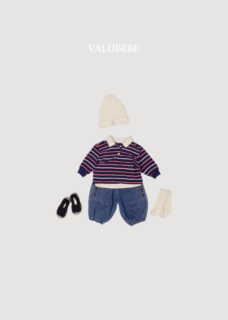 Valu Bebe - Korean Baby Fashion - #onlinebabyshop - Andy Zipper Denim Pants - 12