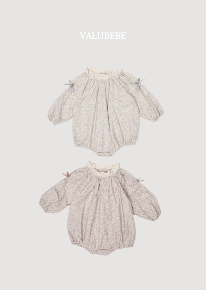 Valu Bebe - Korean Baby Fashion - #smilingbaby - Flower Ribbon Romper - 5