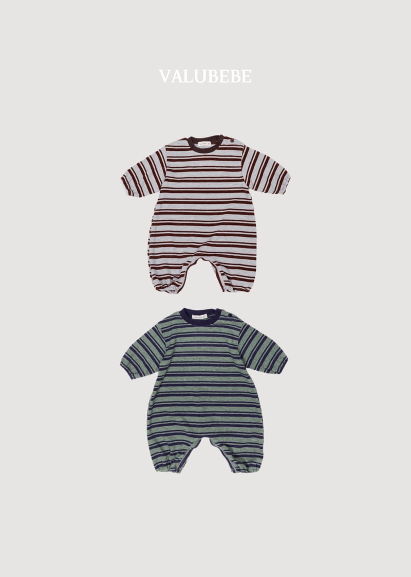 Valu Bebe - Korean Baby Fashion - #smilingbaby - Holy Stripe Jumpsuit