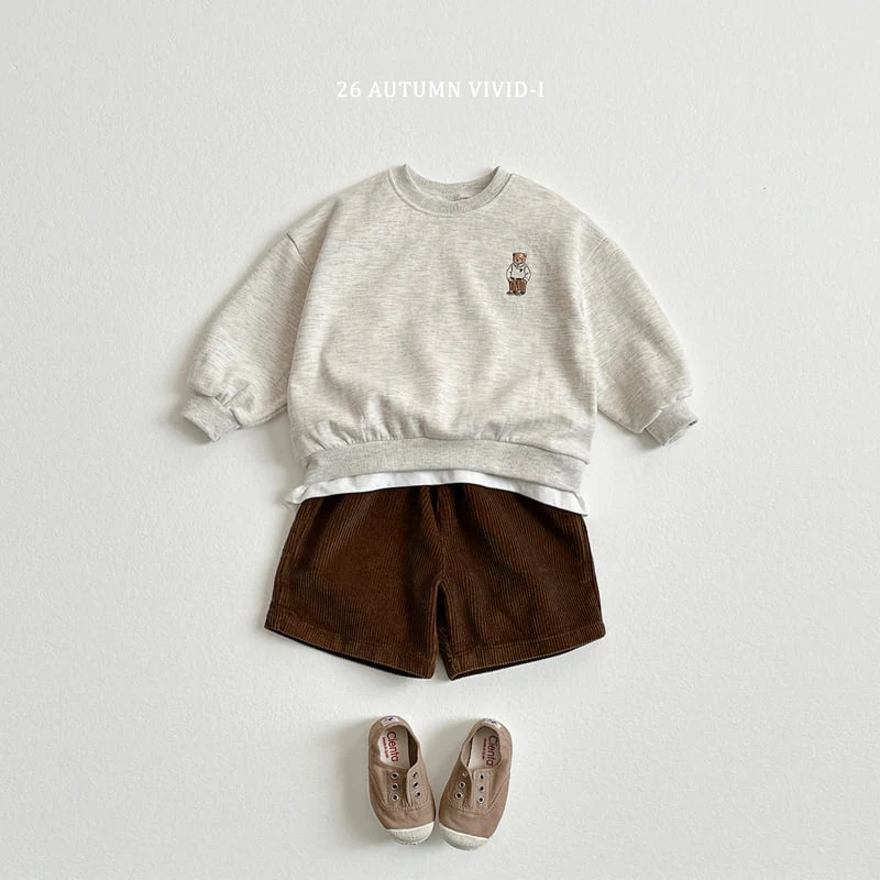 Vivid I - Korean Children Fashion - #Kfashion4kids - Embroidered Bear Set - 10