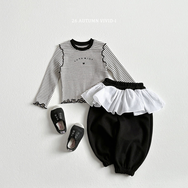 Vivid I - Korean Children Fashion - #Kfashion4kids - Tutu Frill Jogger Pants - 8