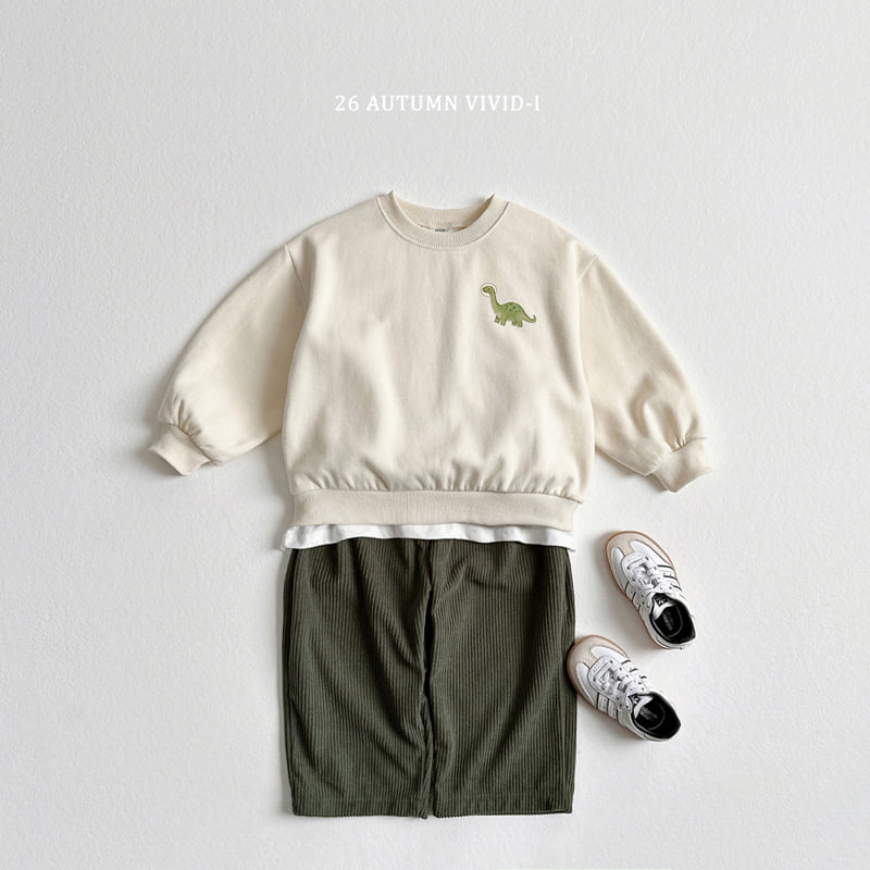 Vivid I - Korean Children Fashion - #kidzfashiontrend - Space Dino Sweatshirt - 4