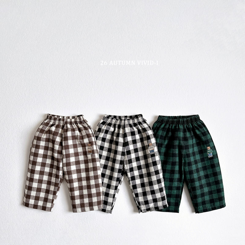 Vivid I - Korean Children Fashion - #Kfashion4kids - BB Check Pants - 3