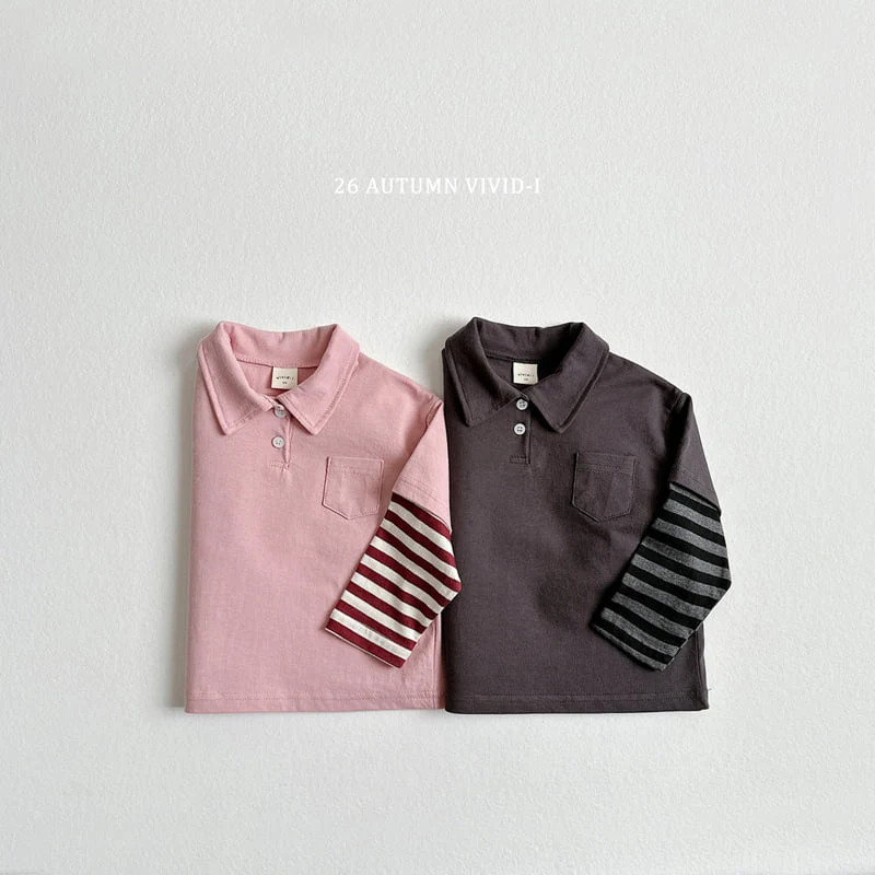 Vivid I - Korean Children Fashion - #Kfashion4kids - Color Layered Tee