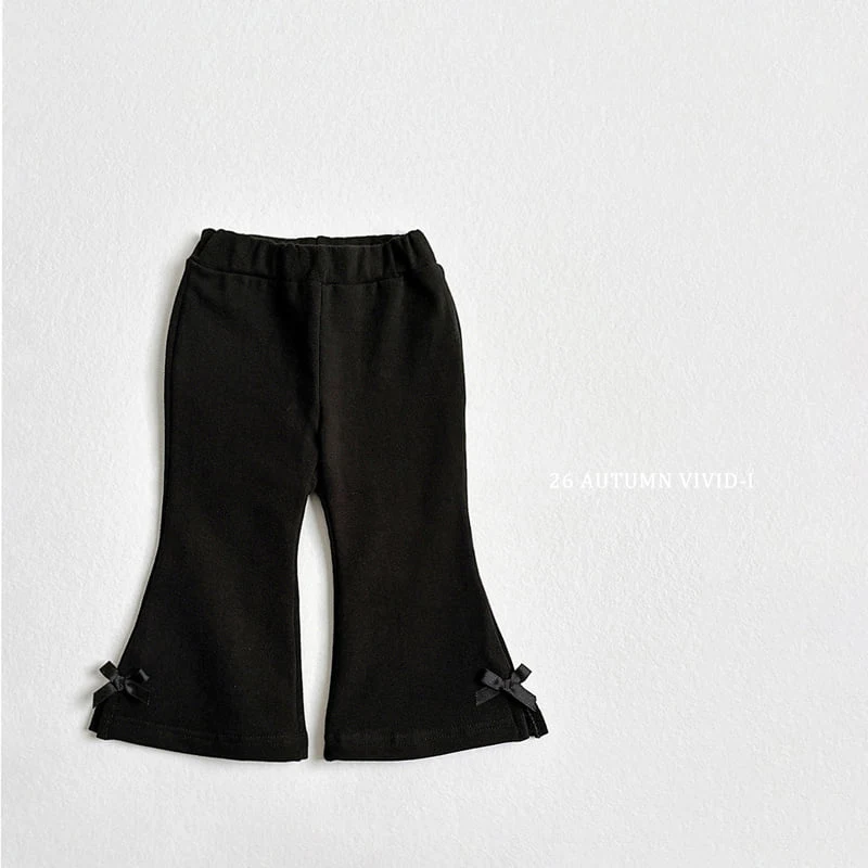 Vivid I - Korean Children Fashion - #Kfashion4kids - Ribbon Spandex Flare Pants - 5