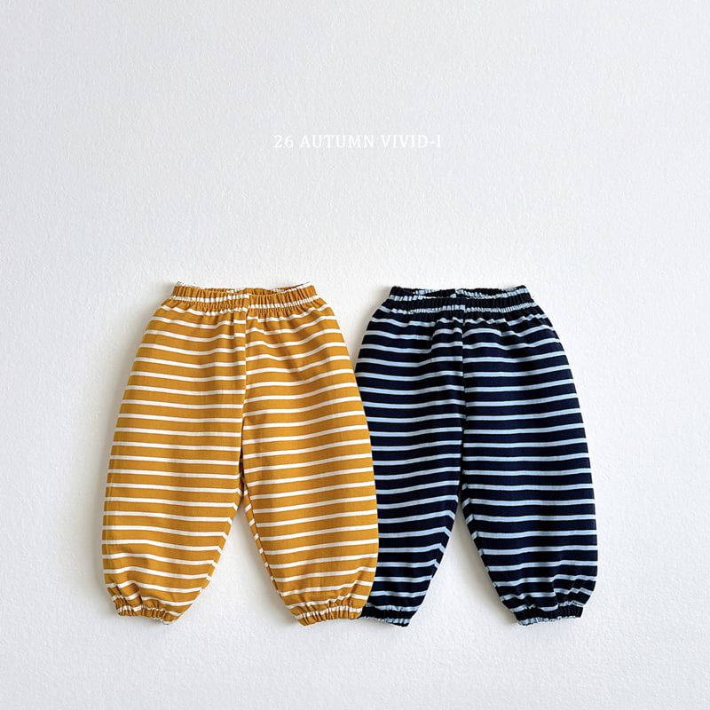 Vivid I - Korean Children Fashion - #Kfashion4kids - Stripe Jogger Pants - 3