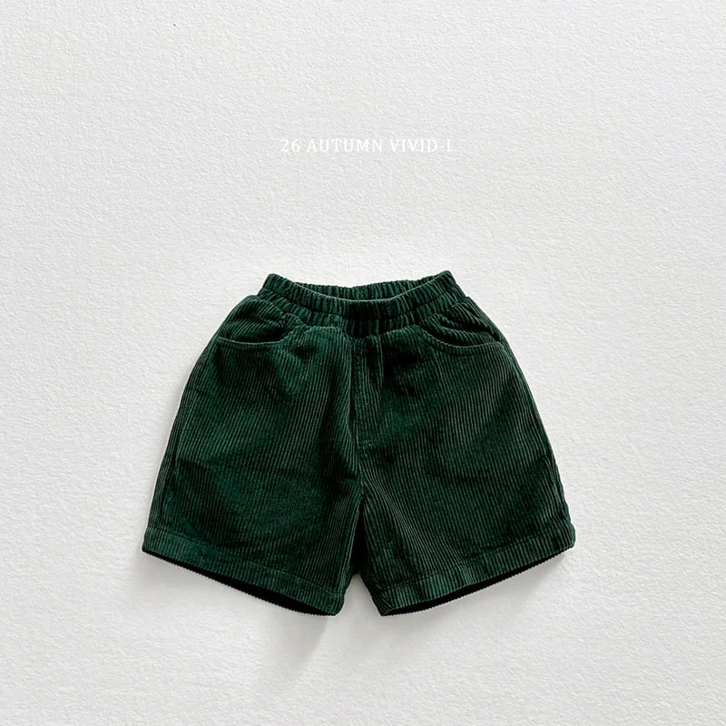 Vivid I - Korean Children Fashion - #Kfashion4kids - Corduroy Shorts - 8