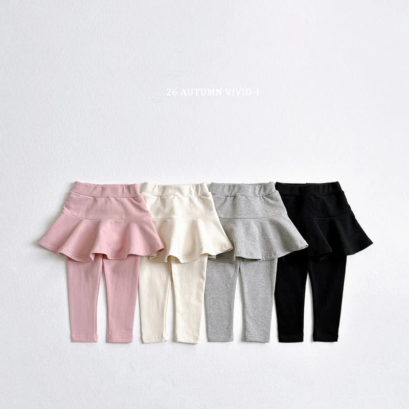 Vivid I - Korean Children Fashion - #Kfashion4kids - BB Skirt Leggings - 3