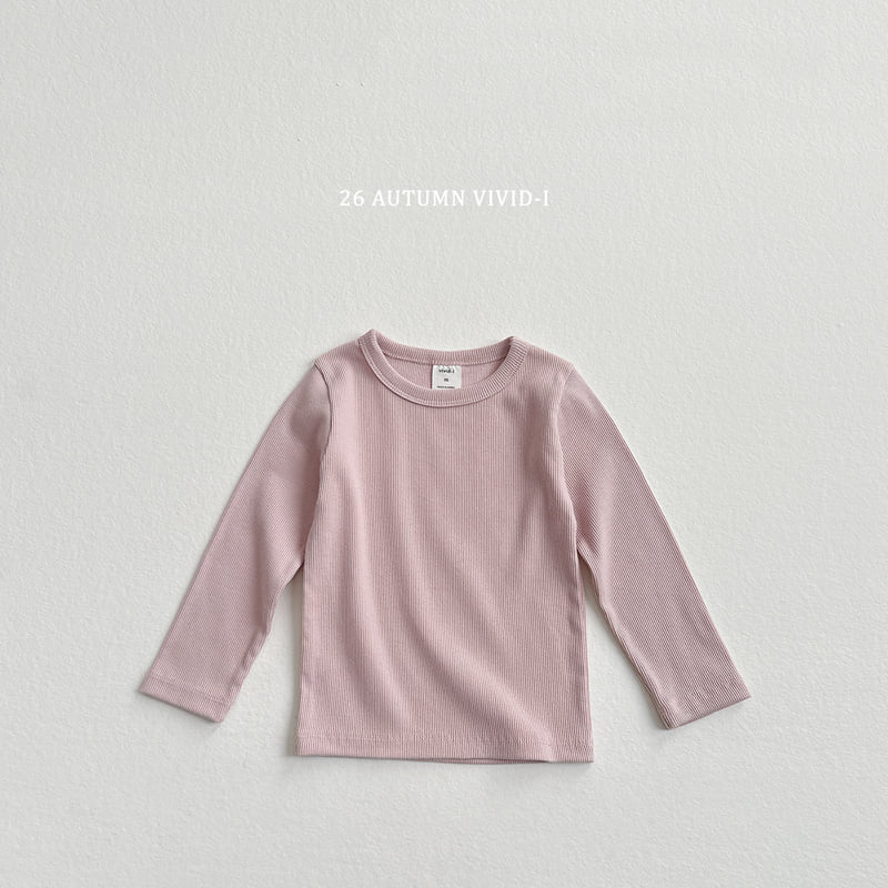 Vivid I - Korean Children Fashion - #Kfashion4kids - Slim Ribbed Tee - 8