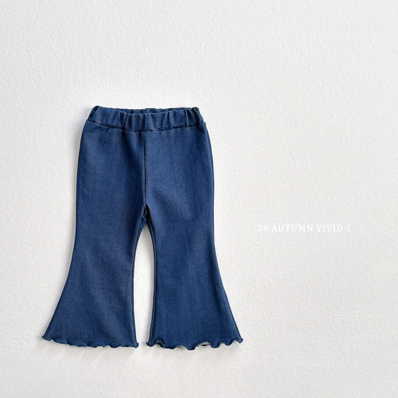 Vivid I - Korean Children Fashion - #childofig - Soft Denim Flare Pants - 5
