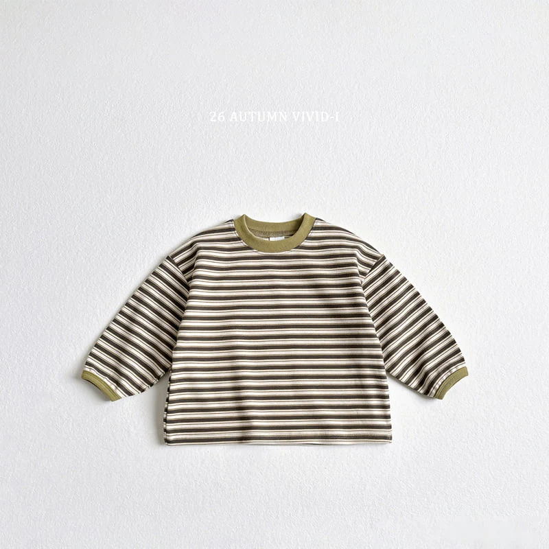Vivid I - Korean Children Fashion - #stylishchildhood - Colorblock Multi Stripe Tee - 4