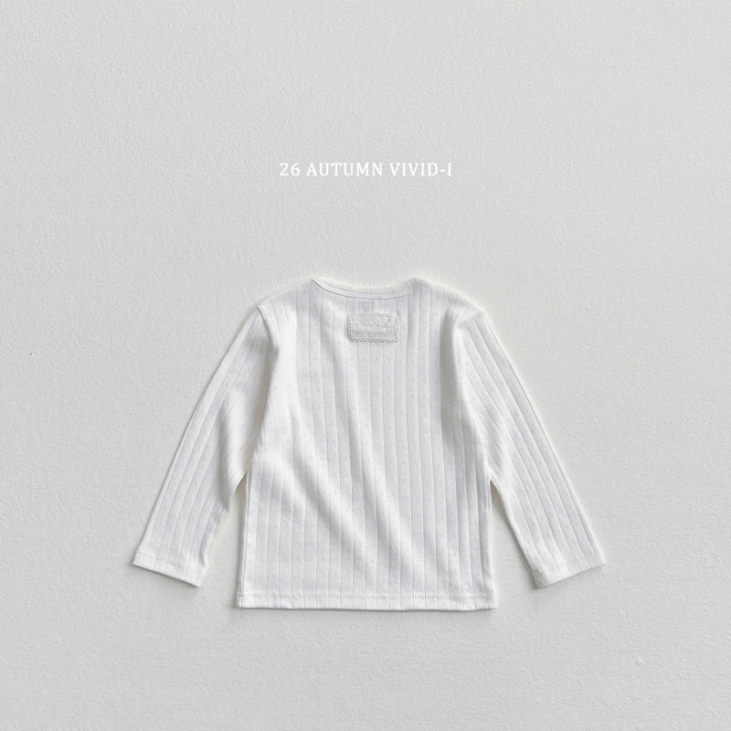 Vivid I - Korean Children Fashion - #childofig - Lace Label Eyelet Tee - 5