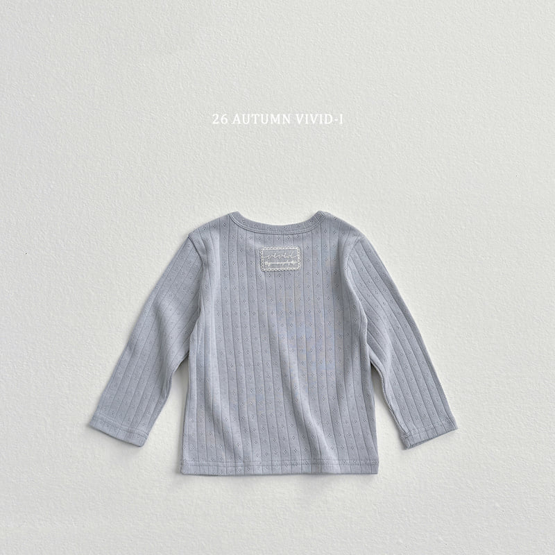 Vivid I - Korean Children Fashion - #childofig - Lace Label Eyelet Tee - 6