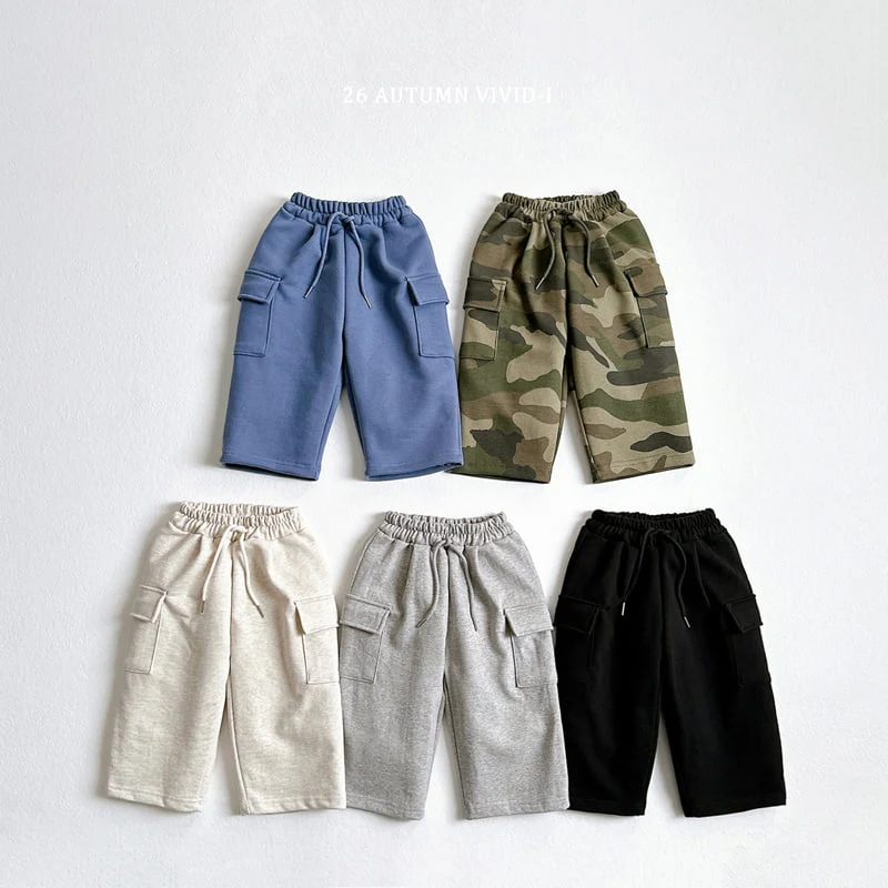 Vivid I - Korean Children Fashion - #childofig - Wide Cargo Pants - 3