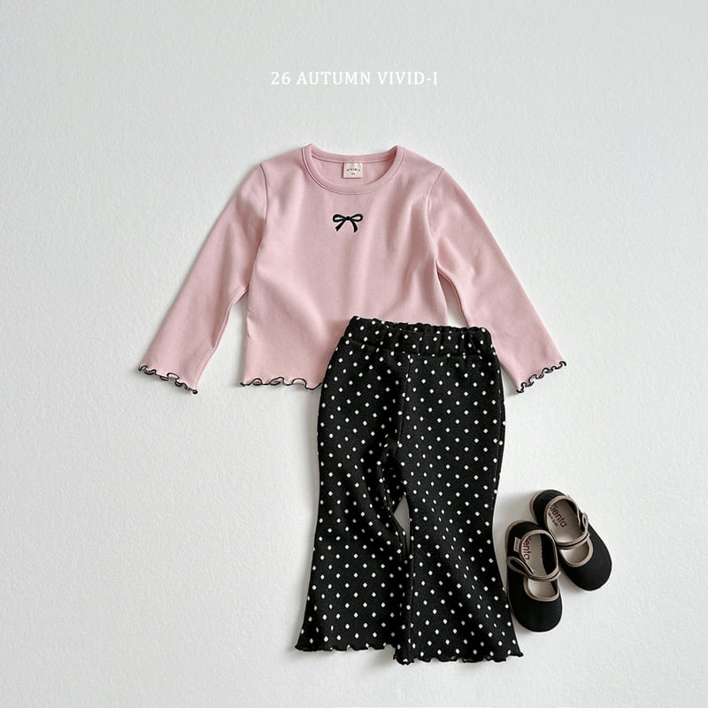 Vivid I - Korean Children Fashion - #childofig - Ribbon Span Lalla Tee - 10