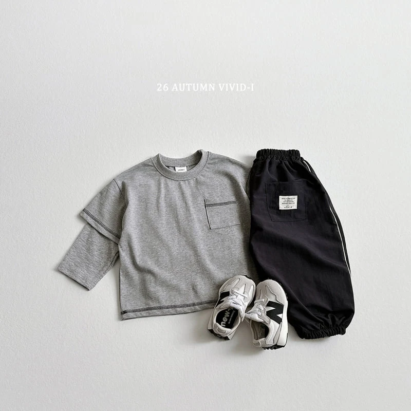 Vivid I - Korean Children Fashion - #childofig - Stitch Layered Tee - 12