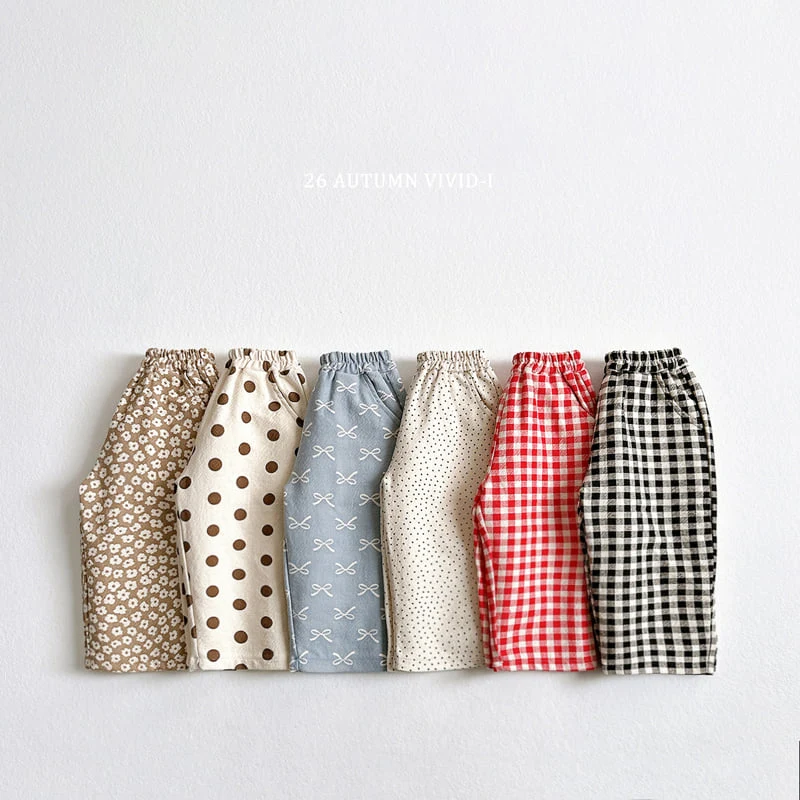 Vivid I - Korean Children Fashion - #childofig - Twill Pattern Pants