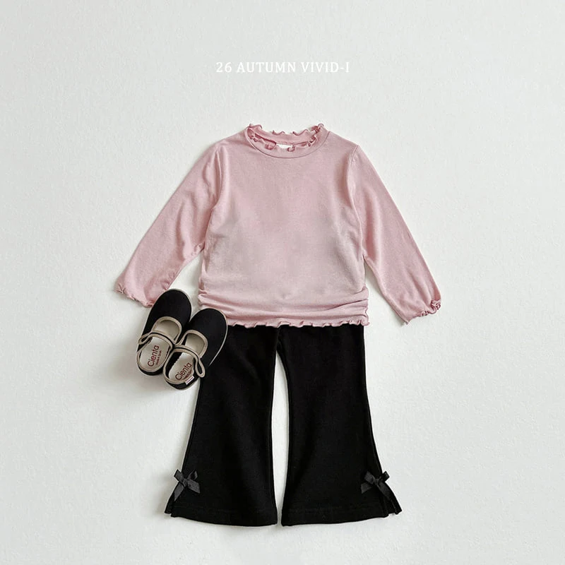 Vivid I - Korean Children Fashion - #childofig - Ribbon Spandex Flare Pants - 11