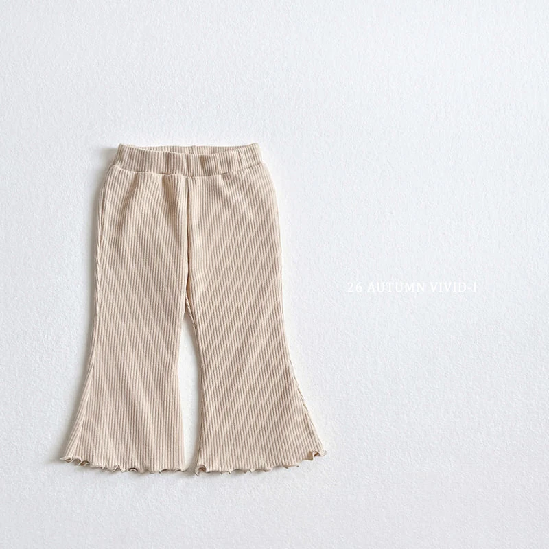 Vivid I - Korean Children Fashion - #childofig - Gold Span Flare Pants - 6