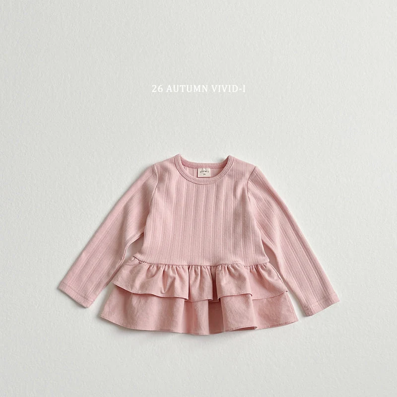 Vivid I - Korean Children Fashion - #childofig - Eyelet Frill Tee - 4