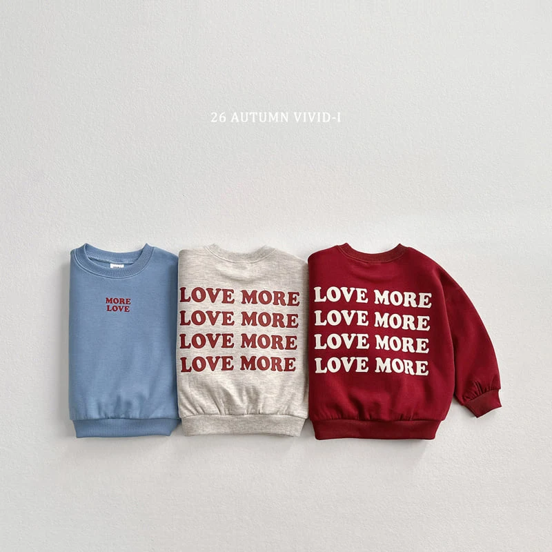 Vivid I - Korean Children Fashion - #childofig - Love More Sweatshirt