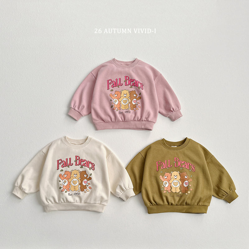 Vivid I - Korean Children Fashion - #childofig - Fall Bear Sweatshirt - 3