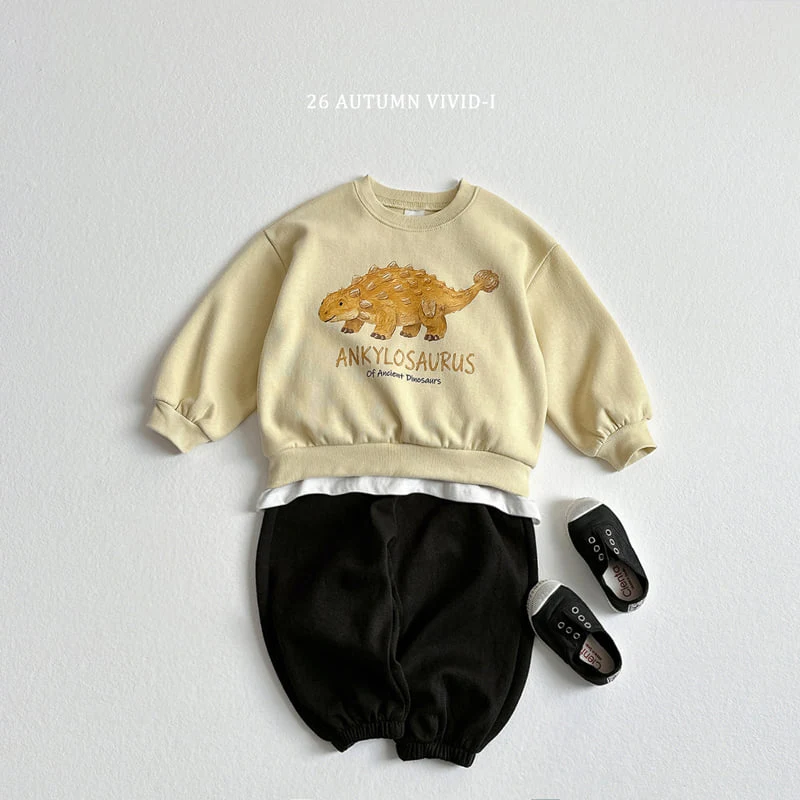 Vivid I - Korean Children Fashion - #childofig - Painting Dino Sweatshirt - 9