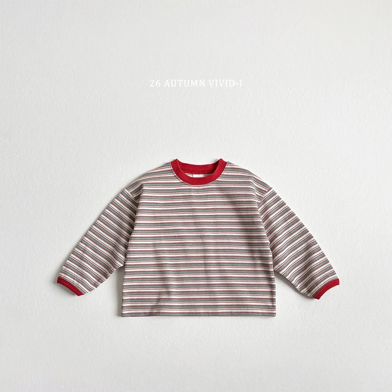 Vivid I - Korean Children Fashion - #childrensboutique - Colorblock Multi Stripe Tee - 5