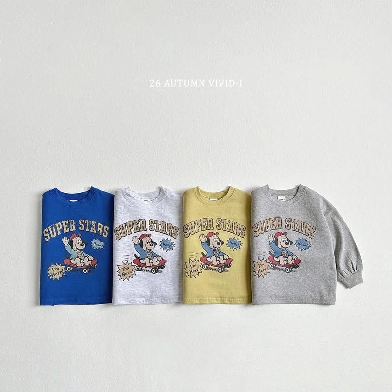 Vivid I - Korean Children Fashion - #childrensboutique - Super Dog Single Tee - 3