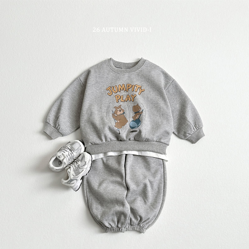 Vivid I - Korean Children Fashion - #childrensboutique - Jumping Dog Sweatshirt - 9