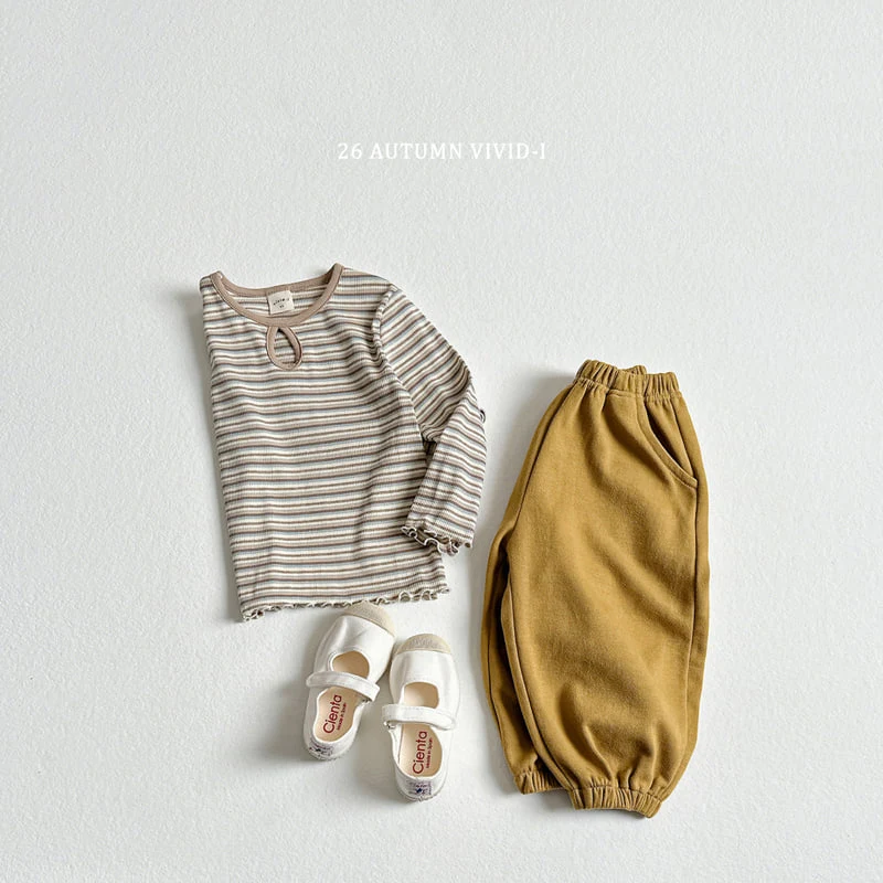Vivid I - Korean Children Fashion - #childrensboutique - Stripe Hole Tee - 8