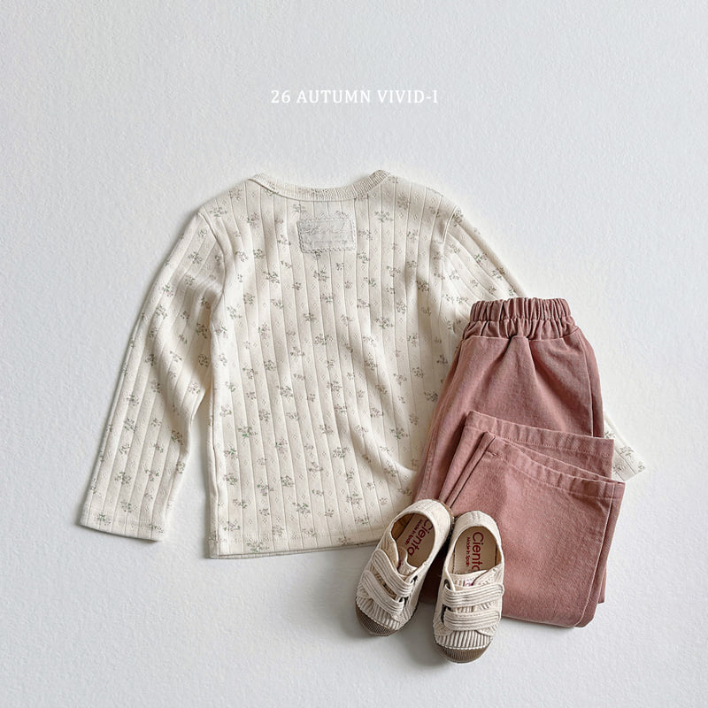 Vivid I - Korean Children Fashion - #childrensboutique - Lace Label Eyelet Tee - 7