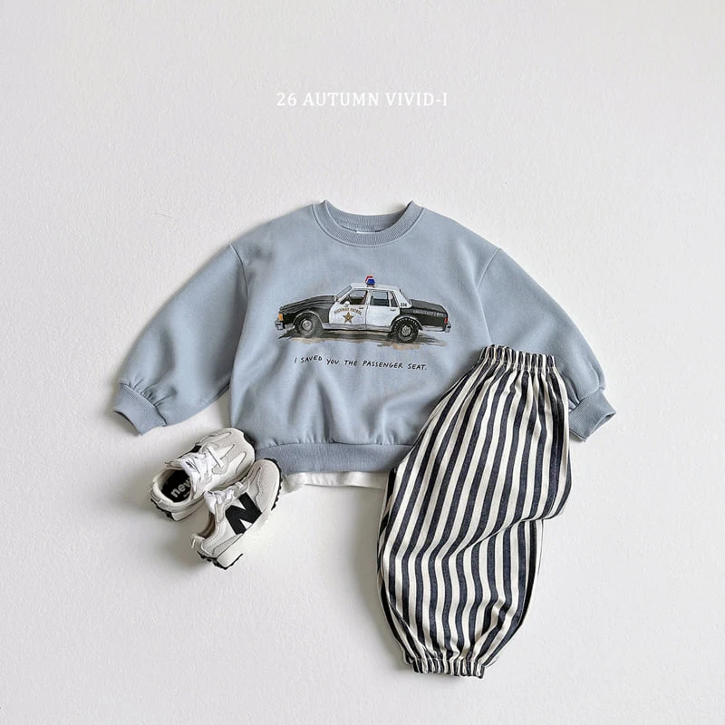 Vivid I - Korean Children Fashion - #childrensboutique - Vertical Stripe Jogger - 10