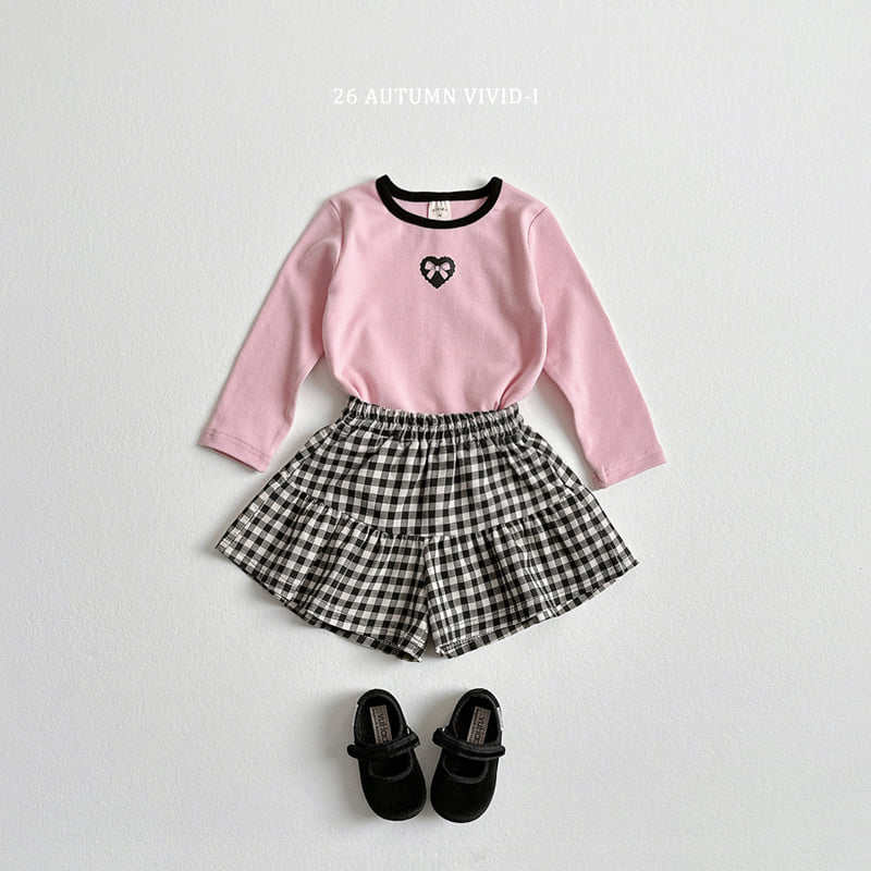 Vivid I - Korean Children Fashion - #childrensboutique - Ribbon Heart Spandex Tee - 8