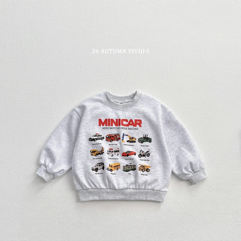 Vivid I - Korean Children Fashion - #childrensboutique - Mini Moters Sweatshirt - 7