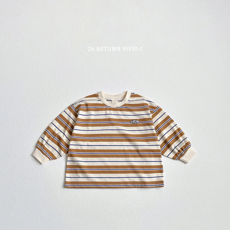 Vivid I - Korean Children Fashion - #childrensboutique - Butter Stripe Tee - 6
